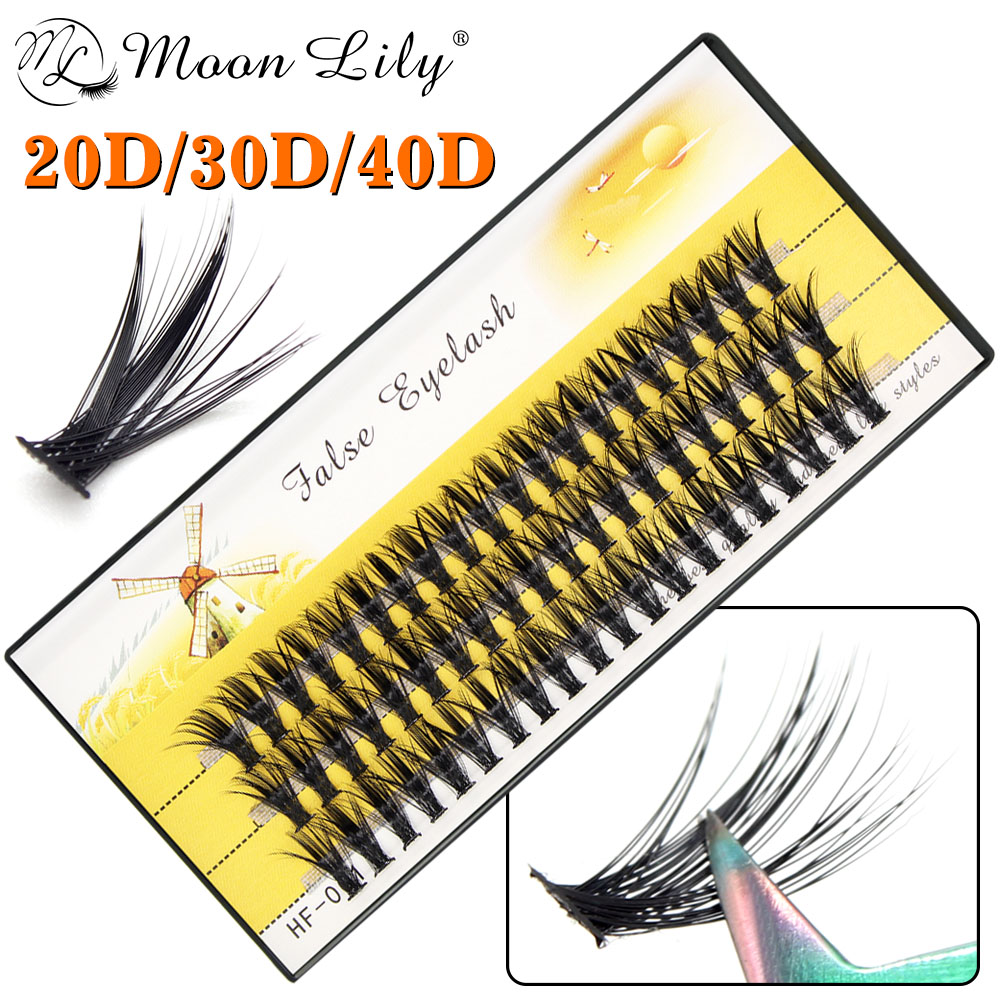 Eyelash Extension Russian - New 40D Cluster 60 Bundles Mink