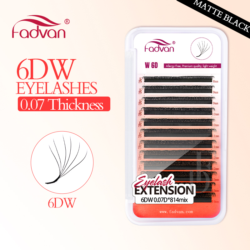 FADVAN Real 6D W lashes 0.07 W - Eyelash Extension For Asian Eyes ulasan dan harga