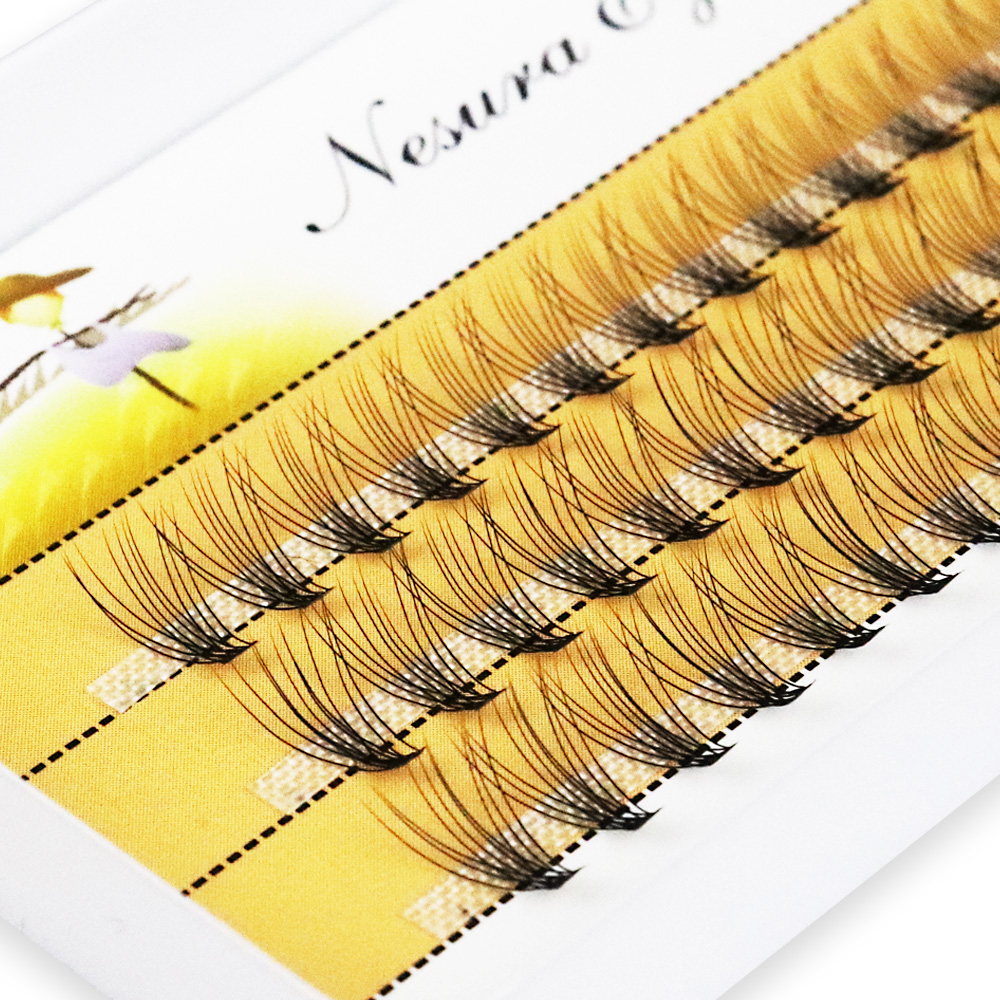 10D Faux Mink Eyelash Clusters - Eyelash Extension Russian ulasan dan harga