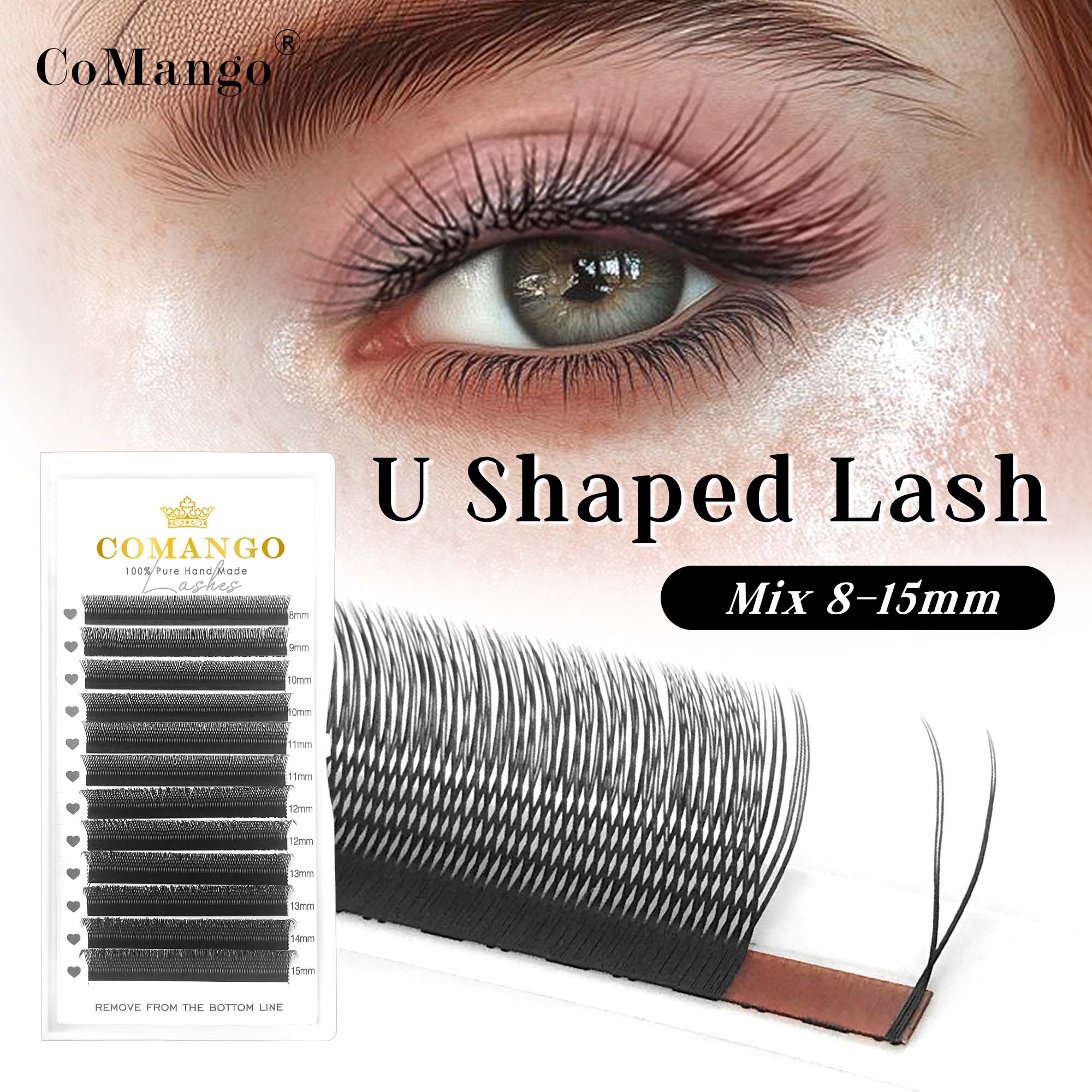 CoMango U YY Lashes Natural Fa - Eyelash Extension For Asian Eyes ulasan dan harga