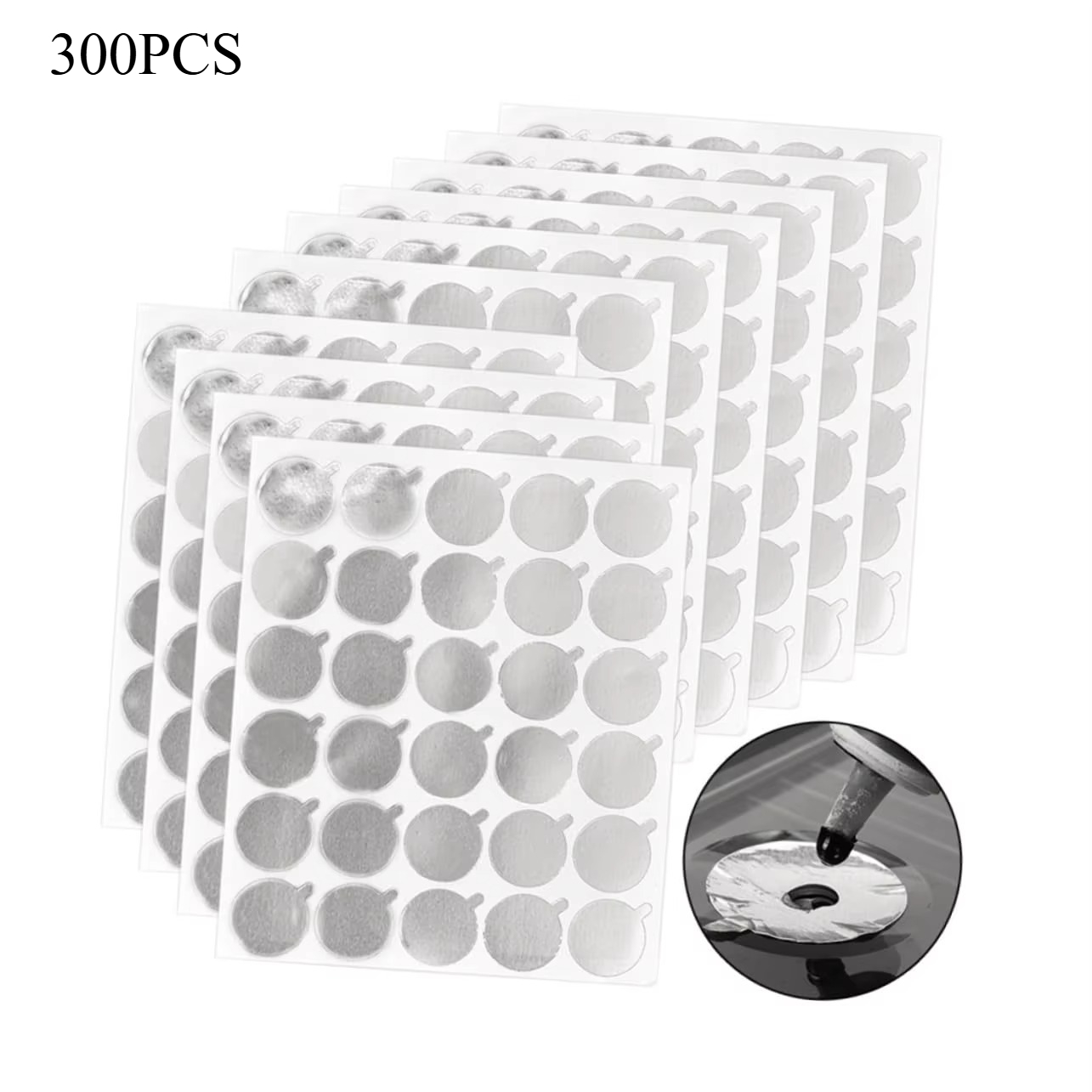 300pcs Foil Sticker Pads(10 Sh - Eyelash Extension Look ulasan dan harga