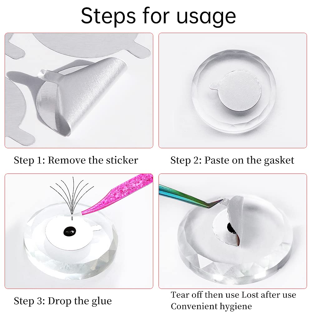 300pcs Foil Sticker Pads(10 Sh - Eyelash Extension Look ulasan dan harga