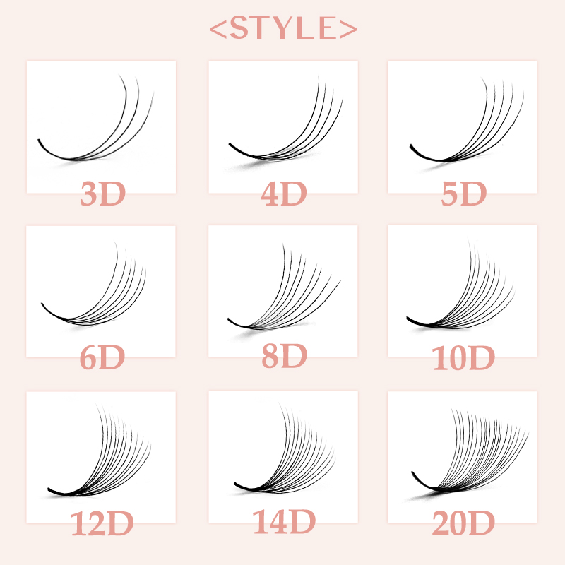 800/1600 Premade Volume Lash F - Eyelash Extension For Asian Eyes ulasan dan harga