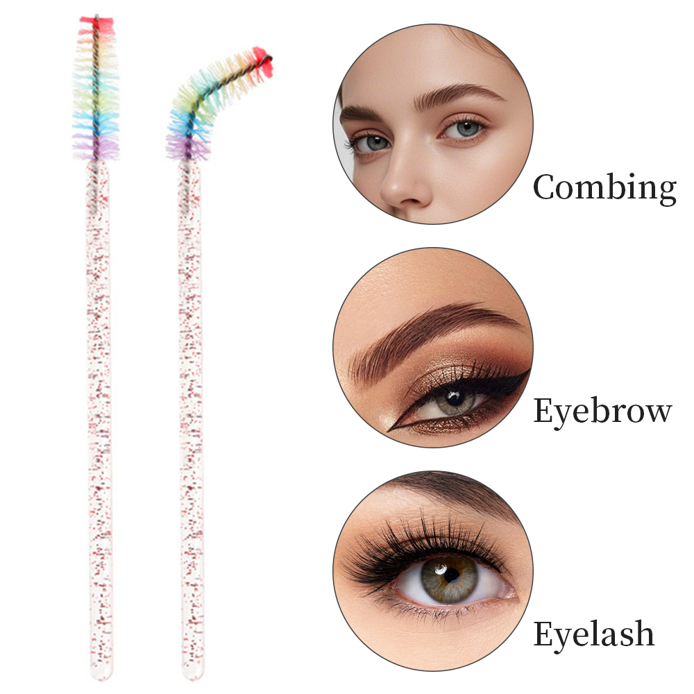 50PCS Rainbow Crystal Eyelash  - Eyelash Extension London ulasan dan harga