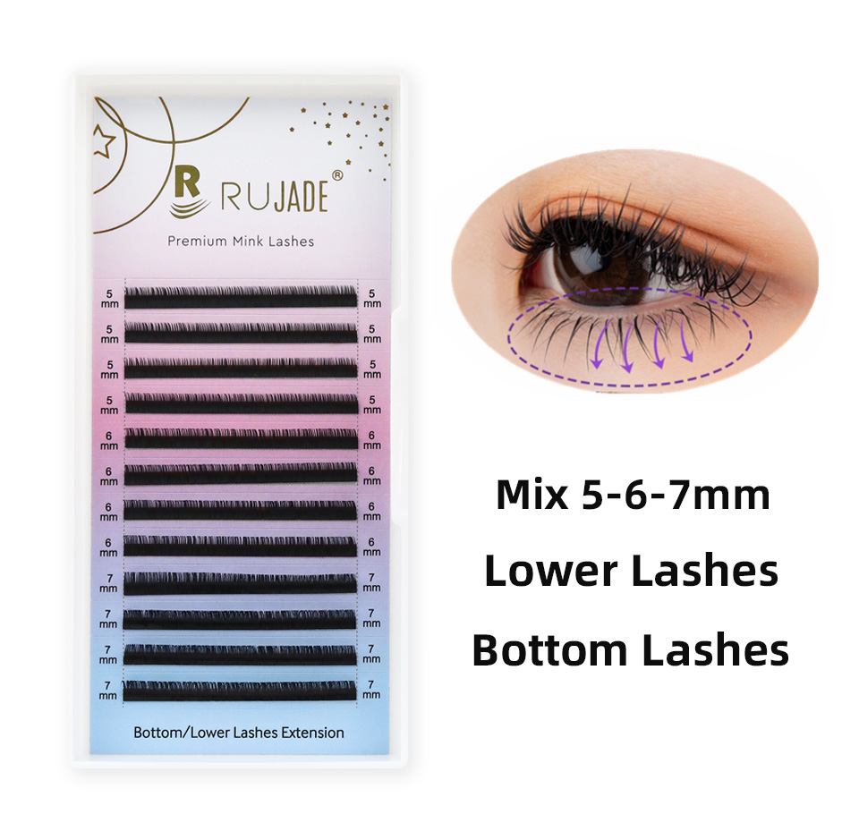 Lower Lashes Mix 5 6 7mm Botto - Eyelash Extension For Asian Eyes ulasan dan harga