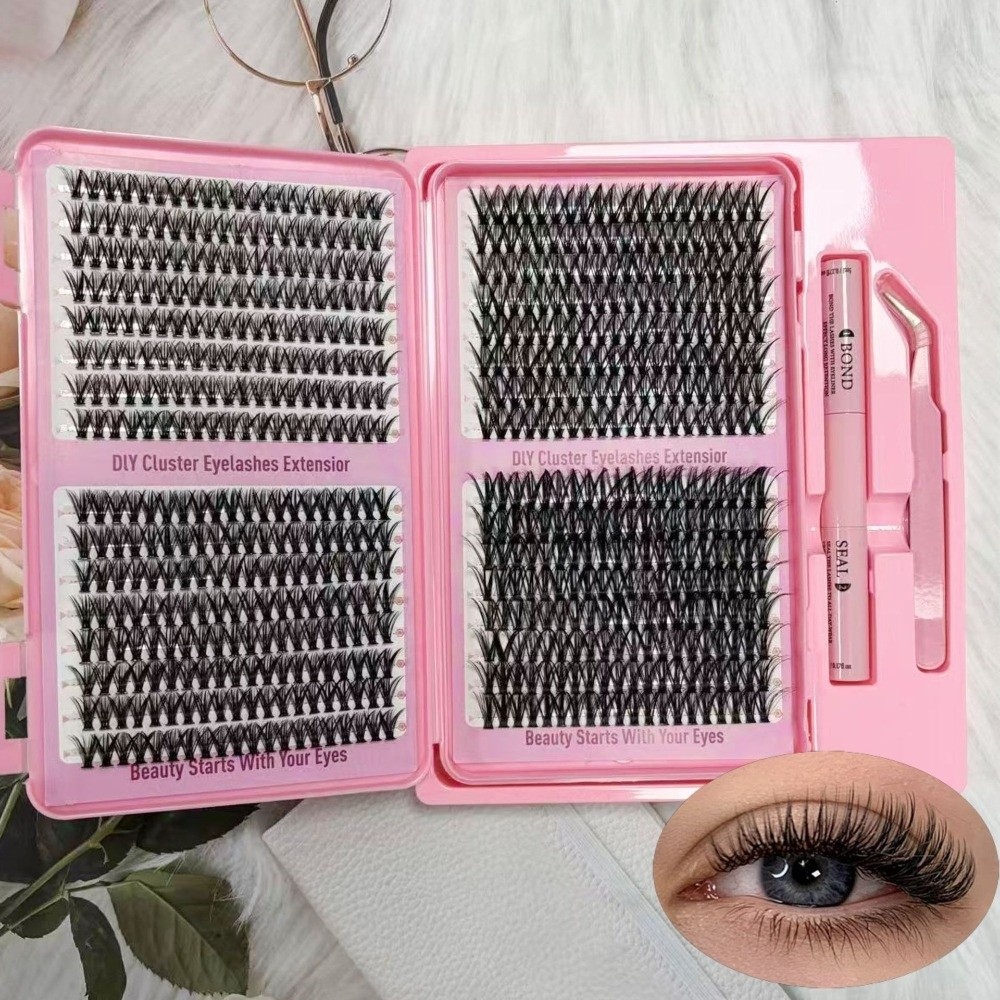 New Thick Long False Eyelashes - Eyelash Extension Natural Look ulasan dan harga