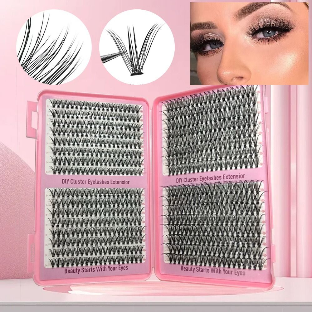 New Thick Long False Eyelashes - Eyelash Extension Natural Look ulasan dan harga