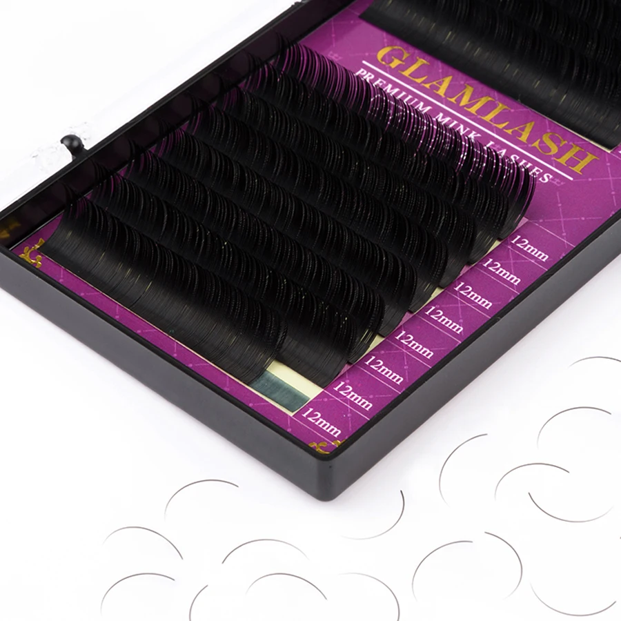 GLAMLASH Wholesale 16 Rows Hig - Eyelash Extension Human Hair ulasan dan harga