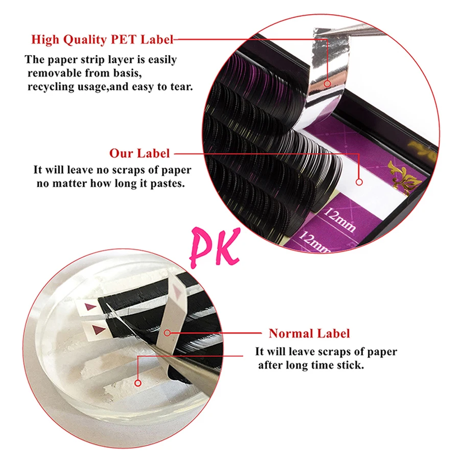 GLAMLASH Wholesale 16 Rows Hig - Eyelash Extension Human Hair ulasan dan harga